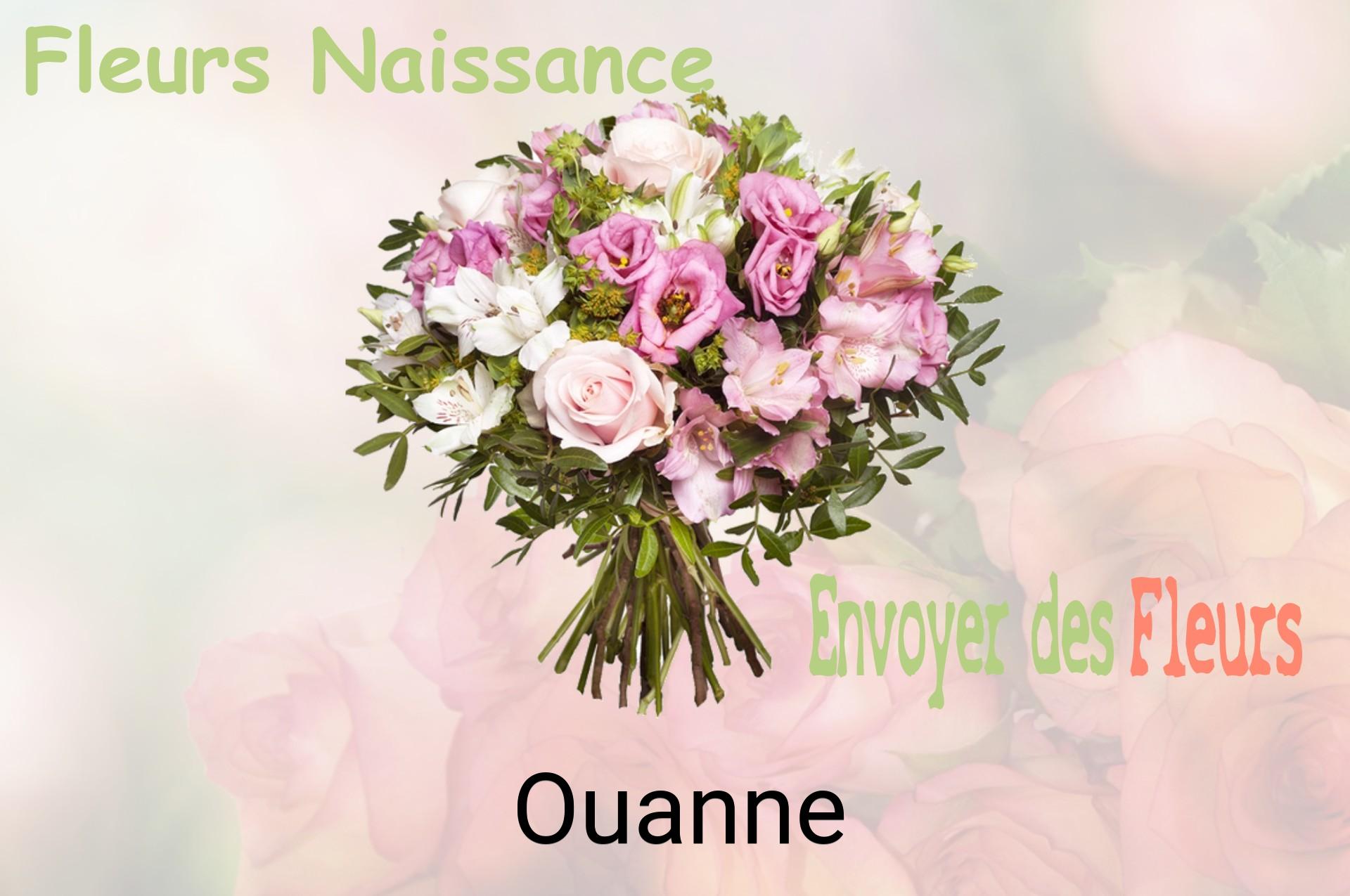 Bouquet de fleurs de naissance livré à Ouanne